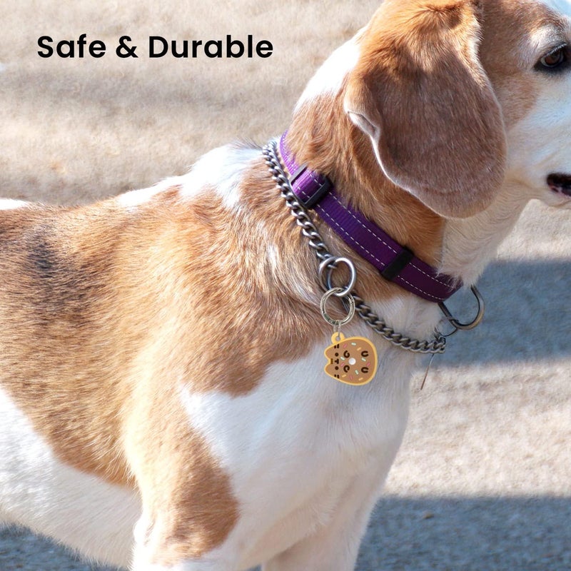 iFace x Pusheen Café Series Silicone Protective Cover [ Compatible with Apple AirTag][Cute Character Case] [Carabiner Keychain Clip Included] - Donut - Image 4